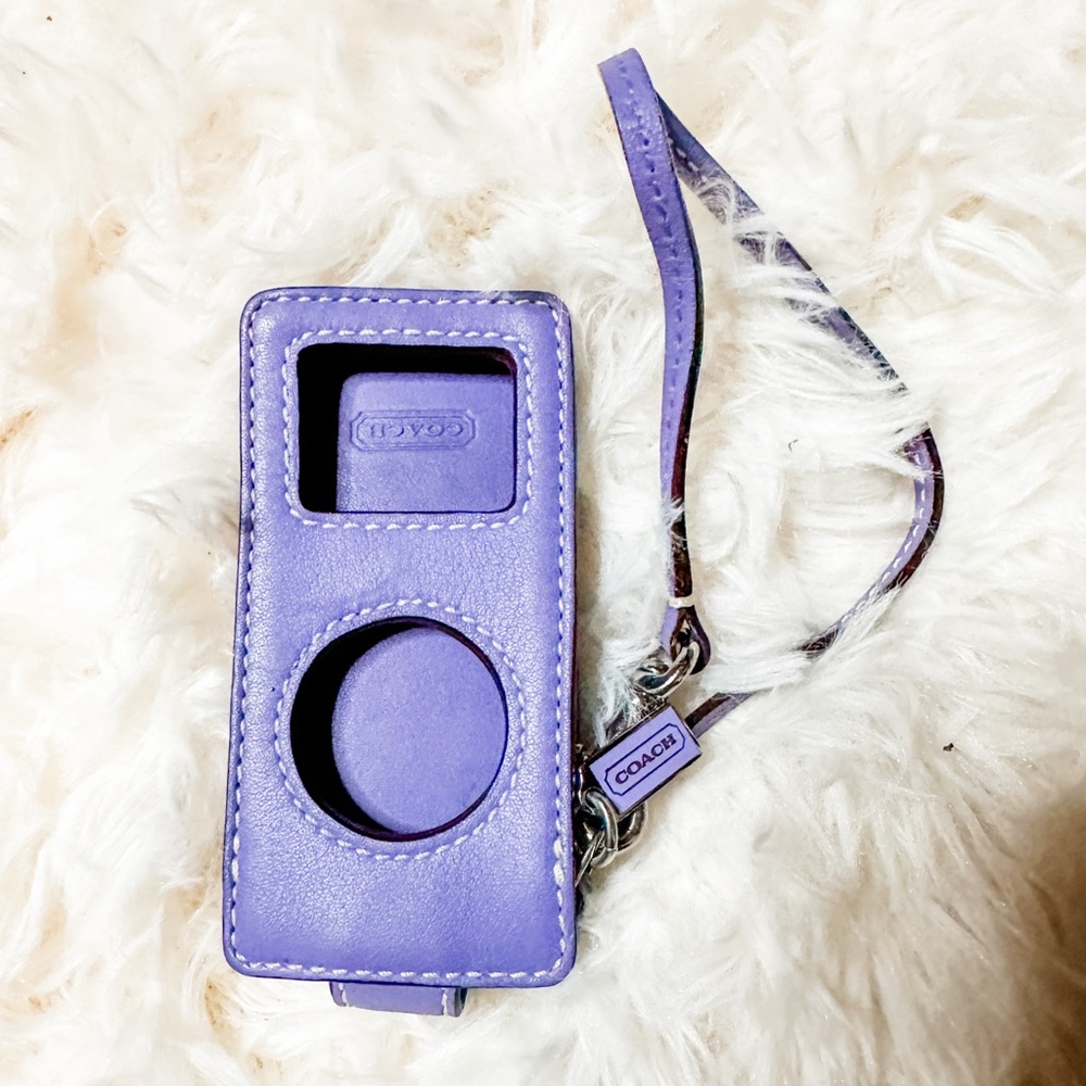 Coach iPod Nano Purple Leather Case